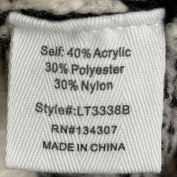 Line & Dot Montana Faire Isle Sweater Cream/Black - Picture 16 of 16